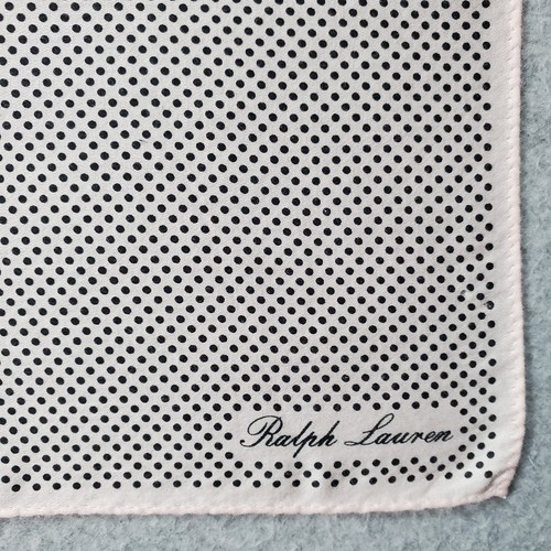 Vintage Ralph Lauren Rosa Schwarz Mini Schal Einstecktuch Halstuch Einstecktuch - Bild 2 von 6
