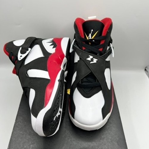 NEW Air Jordan 8 "Paprika" Black /White Sneakers Size 5.5Y/7 Women's DO8731 601 - Picture 5 of 10