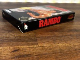 Rambo Complete in Box CIB (Nintendo, NES 1988) Great Shape w/Poster & Inserts!🔥