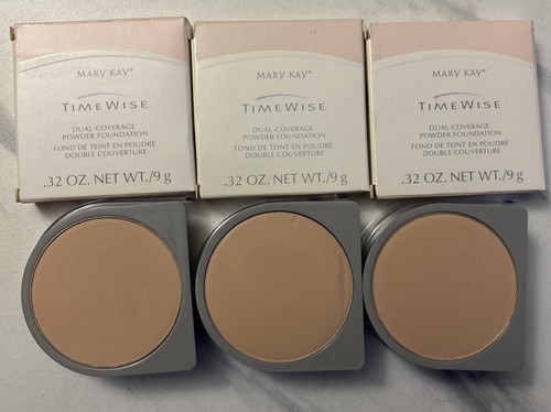 Mary Kay Timewise Dual Coverage Powder Foundation - Beige 304 #8927 LOT of 3~NOS - Picture 1 of 3
