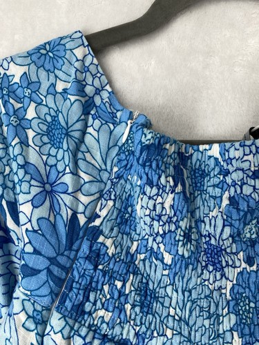 Abito donna petalo e cucciolo quadrifoglio medio collo alto blu pallido maxi nuovo 99€ - Foto 9 di 12