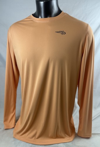 Reel Life Mens UV Tee Shirt XL Sun Defender Octopus Peach Tamano Lightweight - Picture 5 of 22