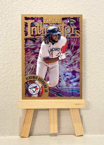 2023 Topps Finest Vladimir Guerrero Jr Intimidators Refractor #18 Blue Jays  - Picture 3 of 5