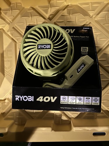Ryobi 40V Battery Topper Fan (Tool Only) - RY40CF01B NEW