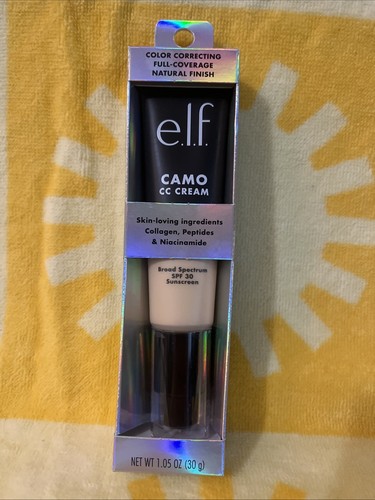 Fair 140 W Color Correcting Camo CC Cream Foundation e.l.f. Vegan SPF 30 NEW - Picture 1 of 15
