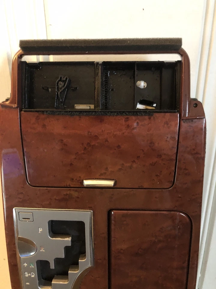 Lexus GS300 GS350 G450h 2006-2011 palanca de cambios central bisel portavasos moldura de grano de madera Foto 3 de 4