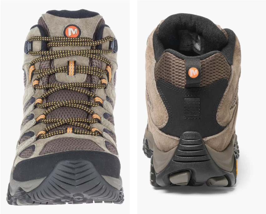 Merrell Moab 3 Mid Hiking Boots - Men's Color Walnut - Image 3 of 4