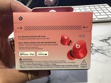 Beats by Dr. Dre Studio Buds Wireless In-Ear Headphones - Beats Red (MJ503LL/A)