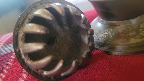 Vintage brass elephant claw bell, likely from India. - Picture 5 of 6