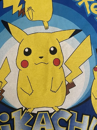 Vintage Pokémon Pikachu 2000 Nintendo Youth X-Large Shirt Blue Catch ‘Em All - Picture 6 of 23