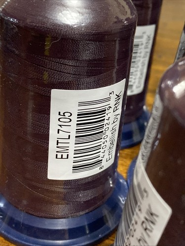 Embellish By RNK Deep Purple Embroidery Thread Lot Of 6 Spools..1100 Yards Each - Picture 2 of 6