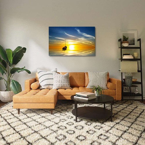 Cuadro en Lienzo Mural Impresión en Lienzo Barco al atardecer Nº H6424_PC - Imagen 5 de 288