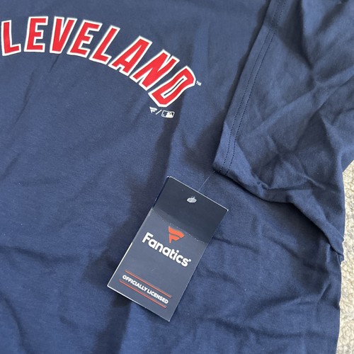 Cleveland Indians Guardians Men’s Fanatics Brand Shirt Size XL Navy Blue T Shirt - Picture 7 of 17