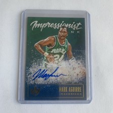 2019-20 Panini Court Kings Impressionist Ink 008/149 Mark Aguirre #II-MAG Auto