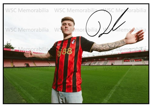 11322. Ben Gannon-Doak Signed Pictures (A4 Prints) Bournemouth Liverpool Boro