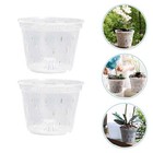  5 Stück Orchideentöpfe mit Löchern, Blumentopf aus Kunststoff, atmungsaktiv,