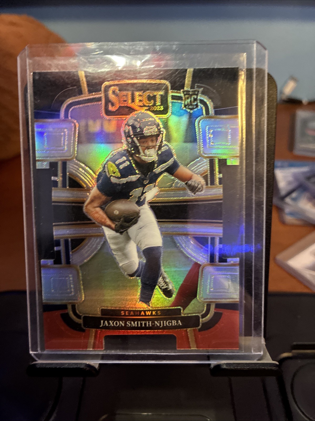 2023 Panini Select - Concourse Jaxon Smith-Njigba Black & Red Prizm Die-Cut (RC)