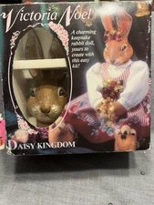 HTF Vintage unused Daisy Kingdom Victoria Noel Rabbit Make Your Own Doll Kit