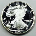 *2000 DAWN OF THE MILLENNIUM .999 SILVER 1 OZ ROUND* NR #C1731