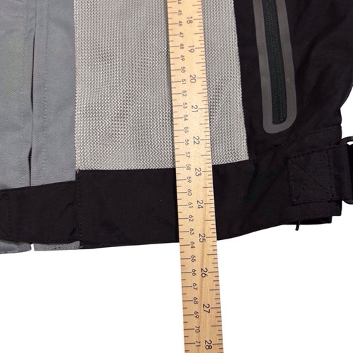 Triumph Jerez Motorcycle Jacket with Pads Wind Waterproof Gray Black Medium - Picture 11 of 15