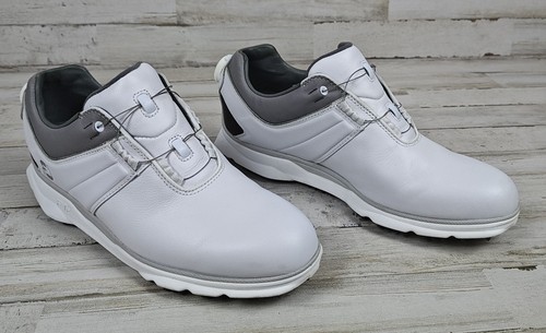 FOOTJOY FJ MyJoys BOA Golfschuhe weiß/grau/schwarz 7,5 Herren Slipper schmale Weite - Bild 2 von 8