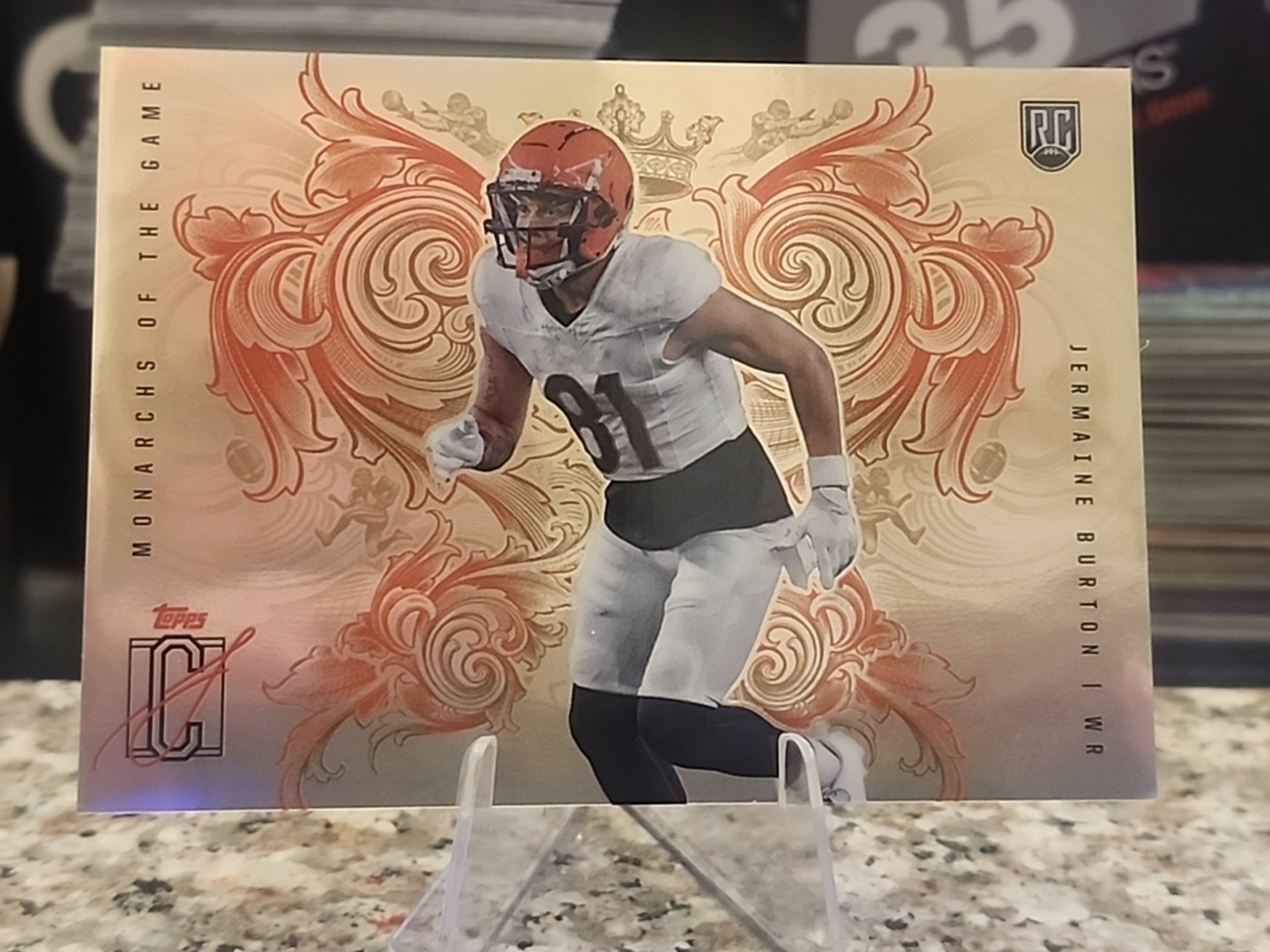 2024 Topps Signature Class Monarchs Of The Game Jermaine Burton SSP Case Hit