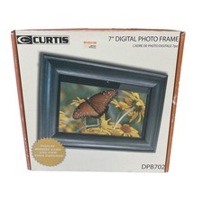 Curtis 7 Inch Digital Photo Frame Sleek Wood Frame LCD Display Resolution 480x23