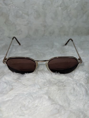 Halston Eyewear H-02 COL 40 Gold Rim 50-19 140 Frames Only Vintage Well Made. - Picture 7 of 16