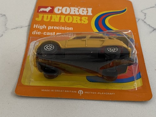 CORGI JUNIORS 89 CITROEN DYANE, GOLD, TAILGATE, MINT, VERY NEAR MINT CARD. - Picture 3 of 6