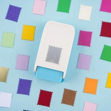 1x0.8inch Rectangle Postage Stamp Punch Lever Action Craft Punch for Paper Craft