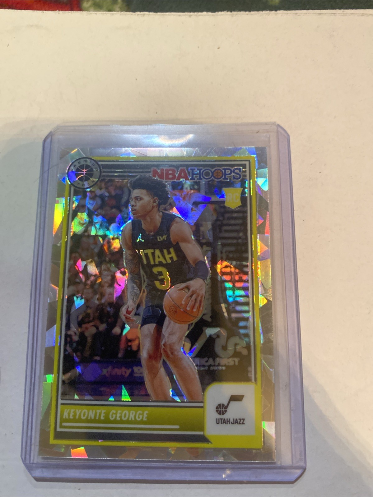 2023-24 Panini Nba Hoops Premium Stock - Keyonte George #98 Ice Prizm (RC)