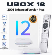 UBOX12 2026 Enhanced Version Plus | Streaming Box | 4K HDR | Unblock tech
