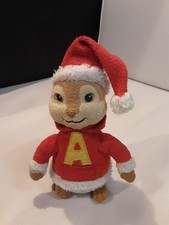 Ty Alvin and The Chipmunks Christmas Santa Plush Toy Retired