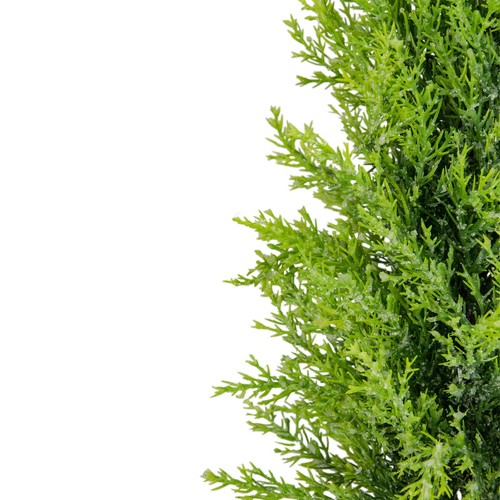 Northlight 17in Upswept Frosted Cedar Artificial Christmas Tree unlit - Picture 2 of 4