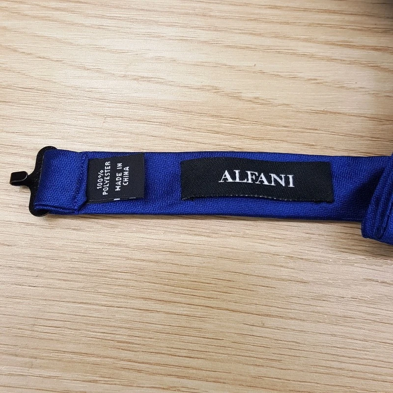 Pajarita ALFANI para hombre azul cobalto liso satinado preatada Foto 2 de 3