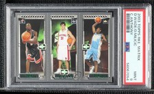 2003 Rookie Matrix Dwyane Wade Darko Milicic Carmelo Anthony PSA 9 MINT HOF 0q85