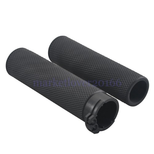Motorcycle 1'' Handlebar Grip Handgrips Fit for Harley Dyna Softail Sporster 883 - Picture 15 of 19