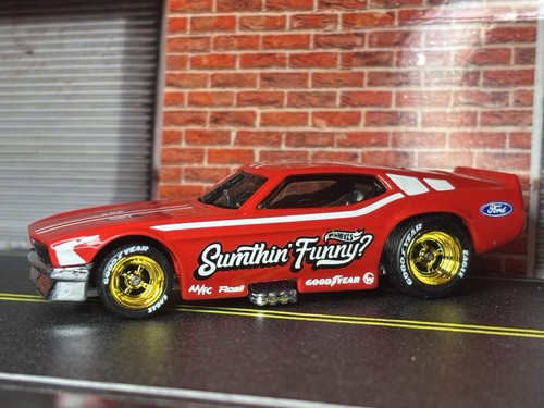 Hot Wheels 4/5 '71 Ford Mustang Funny Car Sumthin' Divertido Intercambio de Ruedas Súper PERSONALIZADO - Imagen 15 de 16