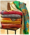 Wholesale 10 PC Indian Vintage Quilt Kantha Throw Reversible Quilted Kantha