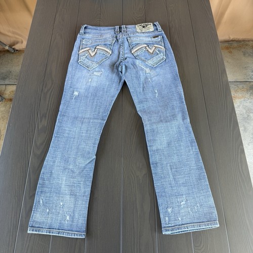 Jeans Salvage Supply Co Mayhem regular dritti 30x30 blu elasticizzato denim premium - Foto 17 di 18