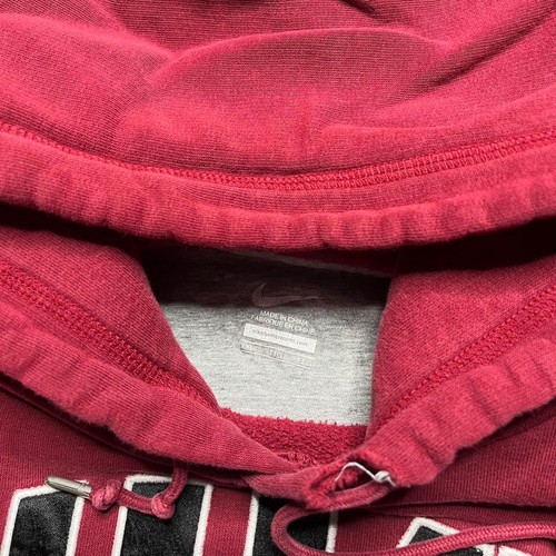 Nike Sportswear Embroidered Center Swoosh Logo Pullover Hoodie Gr. 2XL Burgundy - Bild 4 von 6