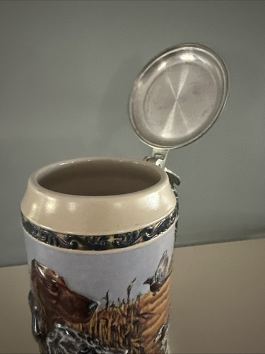 SETTERS #10316 perro Anheuser Busch Budweiser Stein Hunter’s Companion serie limitada - Imagen 9 de 24