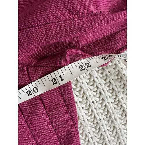MAURICES Knit Top Women’s XL Fuchsia Short Sleeve Sweater Shirt NWT Workwear - Picture 10 of 12