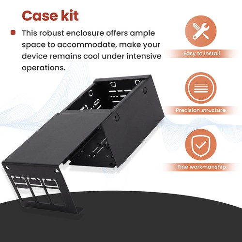 For 5 Industrial Grade Space Metal Case for Active Cooler PCle/PoE HAT A9X5 - Afbeelding 4 van 7