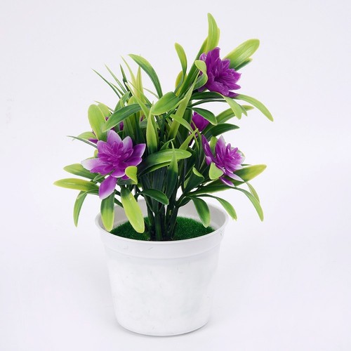 Künstlich Lotusblüte Eingetopft Plant-Bonsai Hochzeit Party Garten Wohndeko - Bild 6 von 13