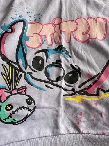 Lilo & Stitch Lilac Hoody 10-11 Years VGC - Picture 2 of 5