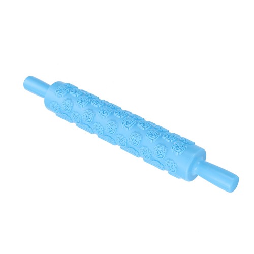 (No. 15 Rose)Patterned Rolling Pin Cookie Rolling Pins Embossed Rolling Pin - Picture 8 of 12