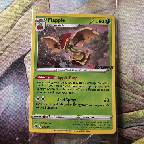 Flapple 022/192 EB Games Promo Sealed X5 - Picture 2 of 3