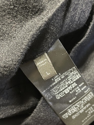 Ermenegildo Zegna Cashmere Overshirt Button Up Shirt Black Oasi Size L T32 - Picture 7 of 8