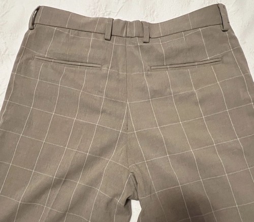 Pantaloni sociali H&M slim fit marrone abito a quadri tg 32x31 - Foto 5 di 14